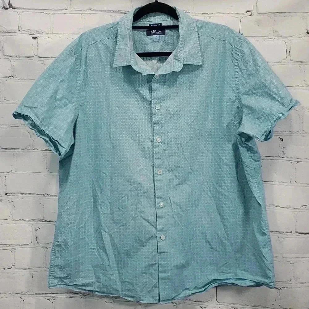 Cam Newton Modern Fit SS Causal Button Down Shirt Size XXL